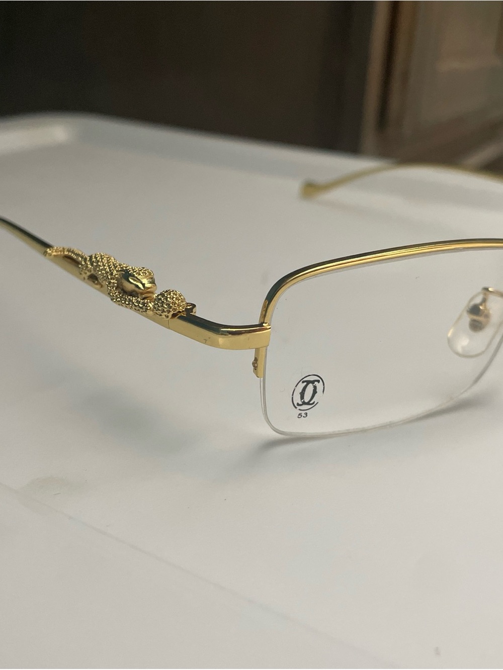 Cartier Paris 140 Eyeglasses Frames Gold Color 3168666   SKU 176 - Picture 14 of 15